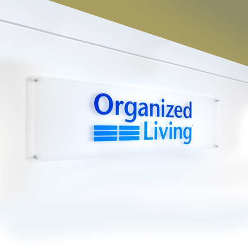 Organized Living Acrylic Showroom Sign