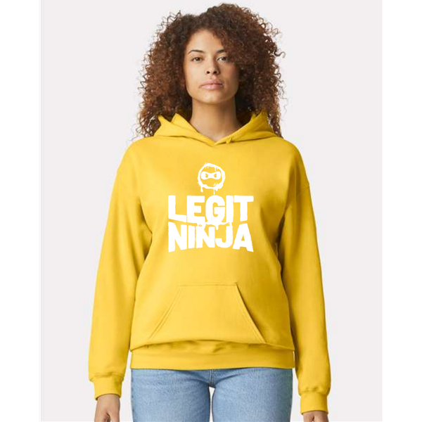 NEW - Yellow Legit Ninja Hoodie - Adult