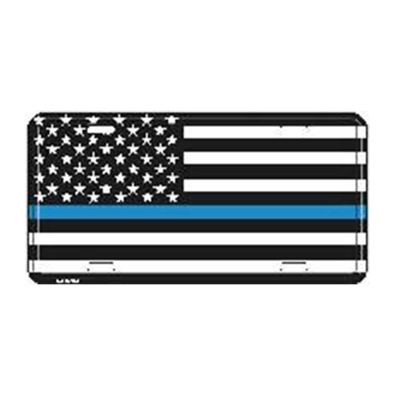 USA Blue Line License Plate