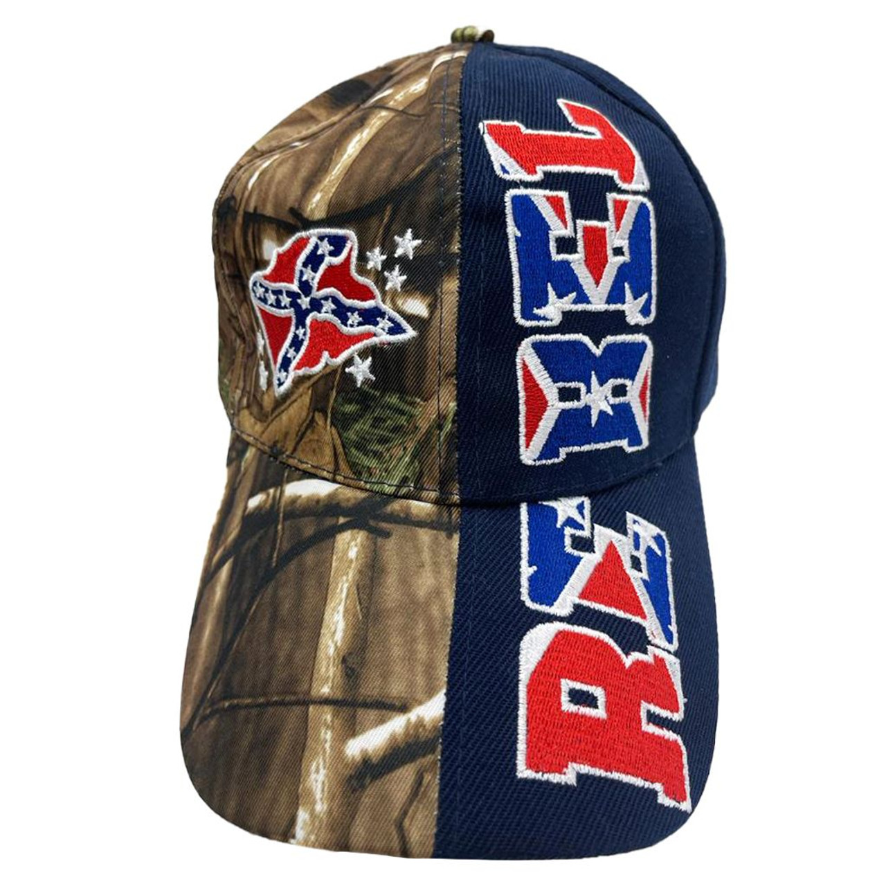 Rebel Confederate Waving embroidered Hat