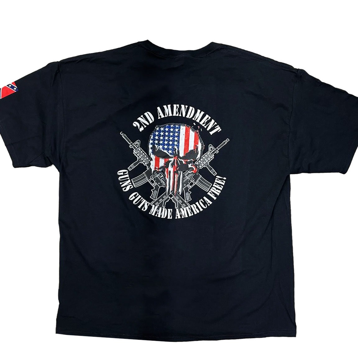 T-shirt Teschio Bandiera Secondo Emendamento T-Shirt Grafica "When Guns Are Outlawed" Con Teschio E Bandiera - 2° Emendamento, Taglie Da Small A 6X Survive The Killer - Foto 9