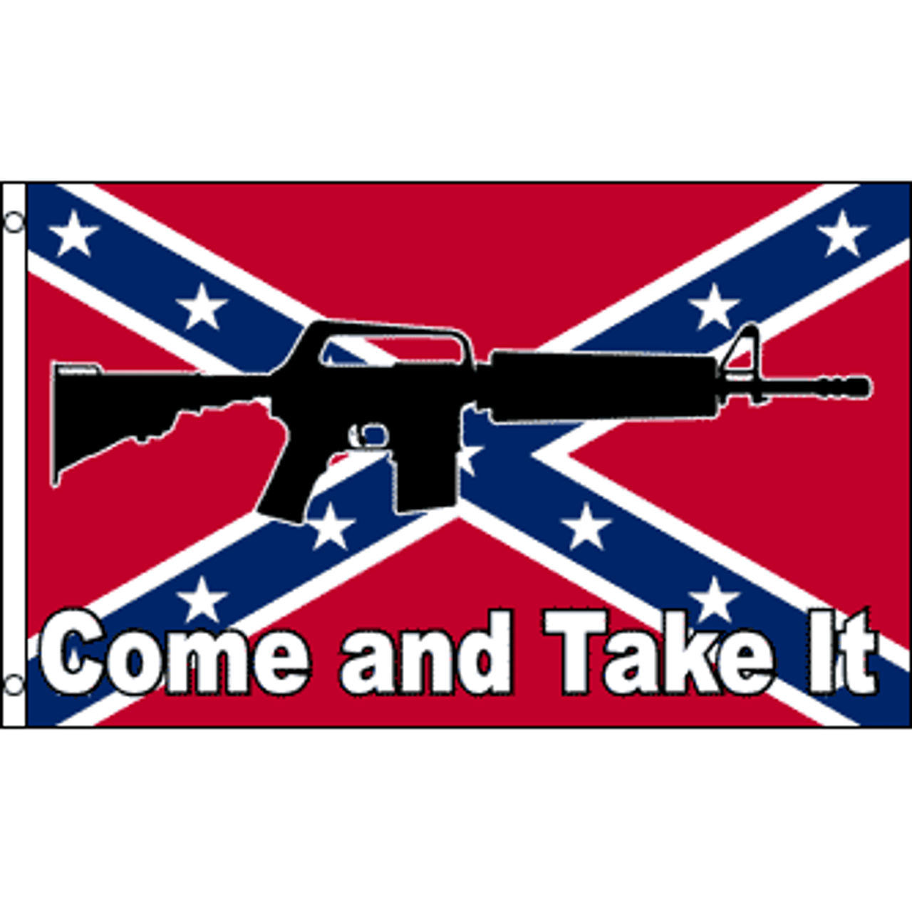 Rebel Come and Take it M4 Rifle Flags – Printed Polyester - I AmEricas Flags