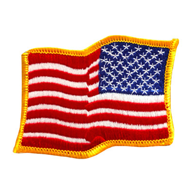 wavy american flag stencil