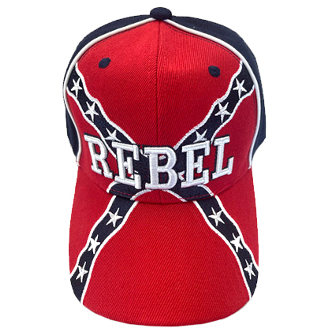 Baseball Cap - Biker Babe / Trucker Babe - Southern Style Rebel Flag, Caps