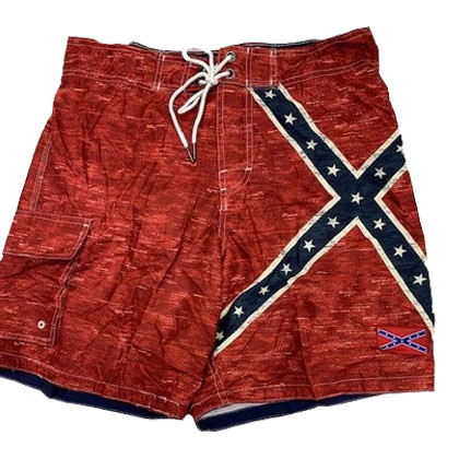 Men's Rebel Flag Swim Trunks Confederate Swim Trunks The Dixie Shop