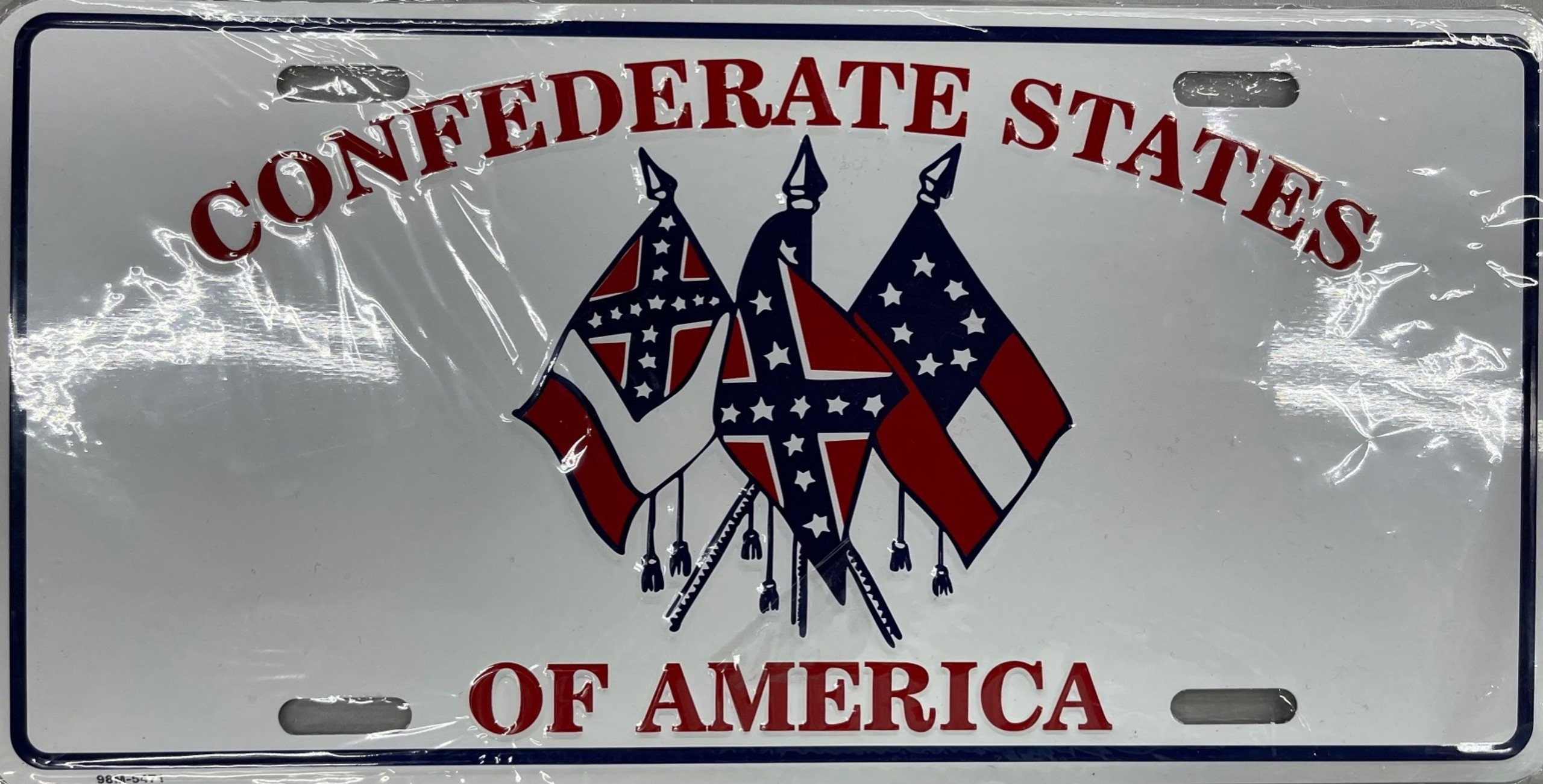 NC Confederate Flag license plate