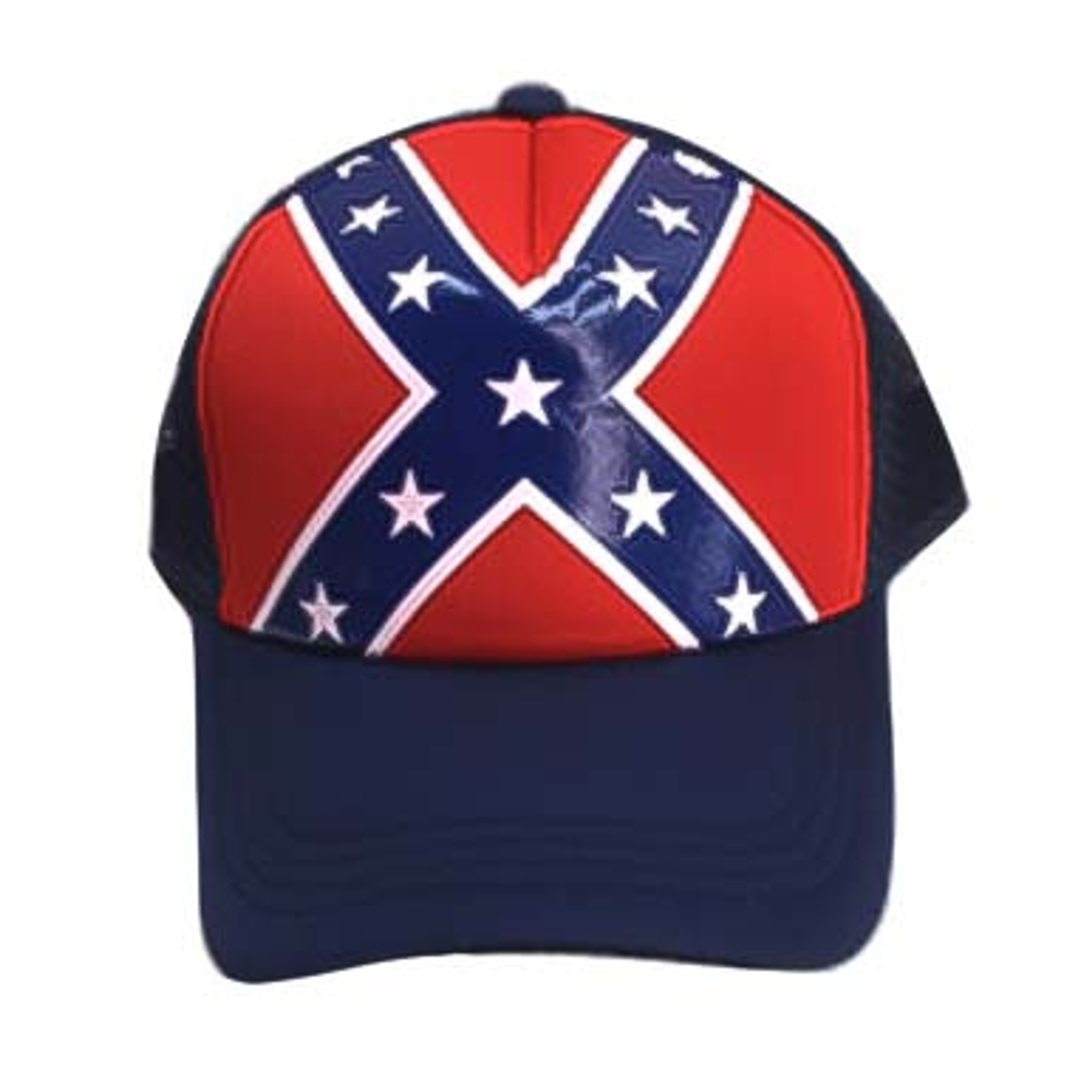 White Confederate Flag Trucker Hat