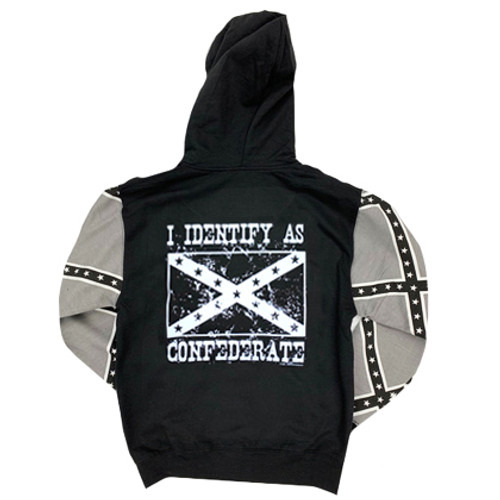 I IDENTIFY AS CONFEDERATE FULL ZIPPER HOODIE
