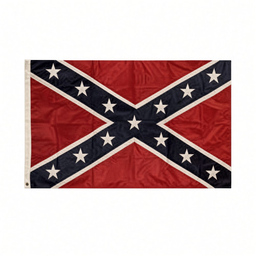 Confederate Appliqued Flag with red white and blue battle flag design