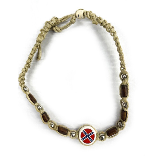 Rope Chocker Confederate Flag Necklace