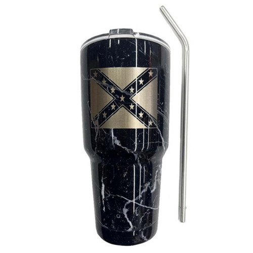 Confederate Flag 30 oz Stainless Steel Tumbler