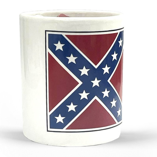Coffee Mug and Confederate Flag