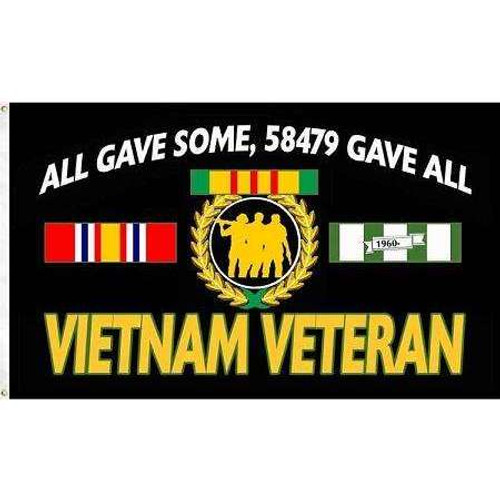 Vietnam Veteran, "All Gave Some, 58479 Gave All" Flag