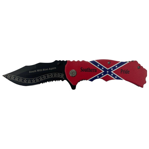 Southern Pride Confederate Flag Knife