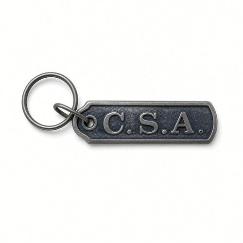 C.S.A. Keychain with Confederate States of America themed design