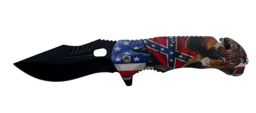 American and Confederate Flying Eagle Southern Pride Knife product view