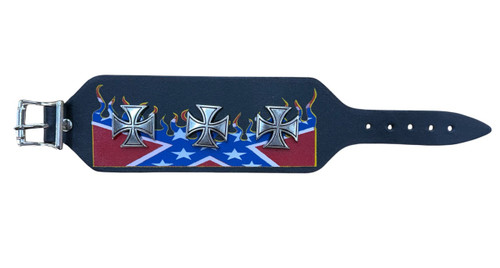 Iron Cross Confederate Flag bracelet