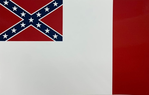 3rd Confederate Flag Sticker (small)