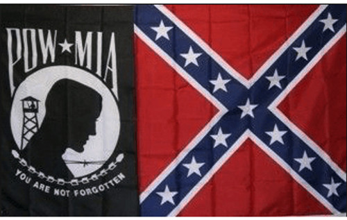 POW*MIA Confederate Poly Flag