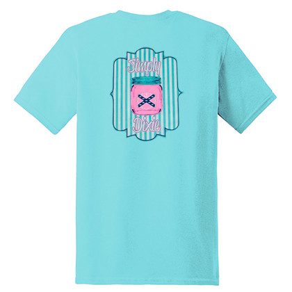 Simply Dixie Confederate Flag Mason Jar T-Shirt