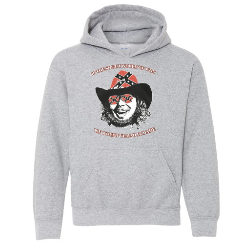 Hank Williams Jr. Confederate Flag Hooded Sweatshirt