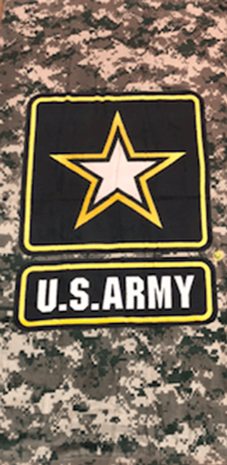 U.S. Army Star Camo Velour Towel