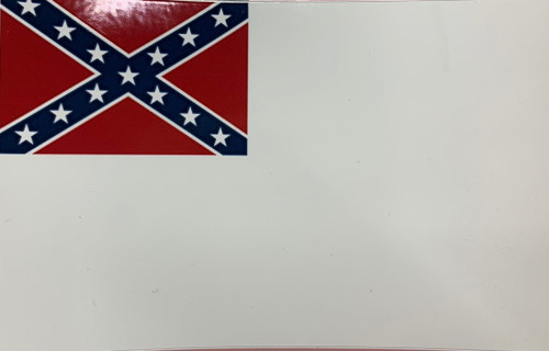 2nd Confederate Flag Sticker (small)
