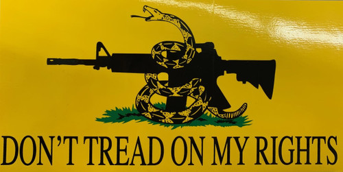 Don't Tread On My Rights Sticker