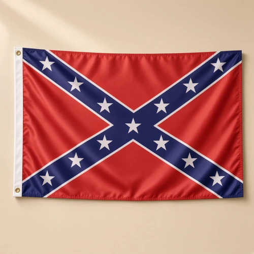 4x6 Confederate battle flag in red white and blue