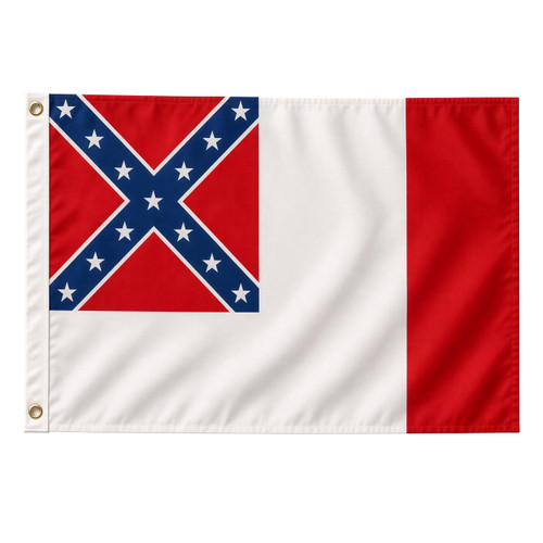 3rd Confederate Flag Blood-Stained Banner historical design