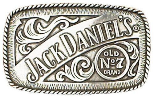 Jack Daniels label black belt buckle