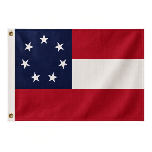 First Confederate Flag Stars and Bars full view