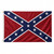 Stitched Confederate battle flag with red white and blue design