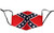 Confederate Flag Cotton Face Mask