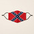 Confederate Cotton Face Mask featuring Confederate battle flag graphic