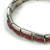 Stainless steel bracelet featuring Confederate flag charm worn on wrist for men and women