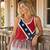 Fringe Confederate Flag ladies tank top product view