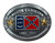 North Carolina Confederate flag belt buckle(new)