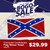 Special Offer - Bogo Sale: Oversized Confederate Flag Velour Towel