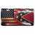 Vintage Look Confederate Transition Flag License Plate