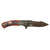 Silver & Wood  Confederate Flag Knife