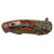 Silver & Wood  Confederate Flag Knife