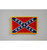 Very small Confederate flag patch with embroidered Rebel flag design and stitched edges.