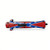 Confederate Flag Light Weight Knife closed view with decorative handle