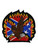 Eagle Confederate Iron Cross With Flames Flag Iron-On Patch