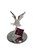 Small Glass Eagle With Confederate Flag Statue