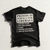 Front view of black “Prison Is Perfect For Liberals” graphic T-shirt