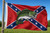 Confederate battle flag with bass fishing graphic in 3x5 foot size