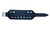 Black reverse of Flames Confederate Flag Studded bracelet showing stud backs, silver-tone buckle and strap holes