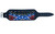 Flames Confederate Flag Studded bracelet front with flame flag graphic, silver-tone cone studs, buckle and fastening holes